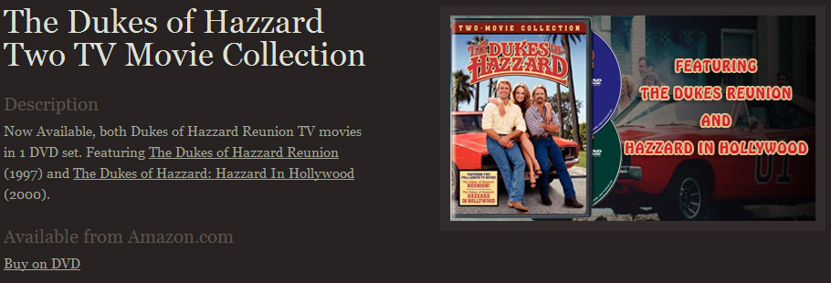 The Dukes of Hazzard Two TV Movie Collection